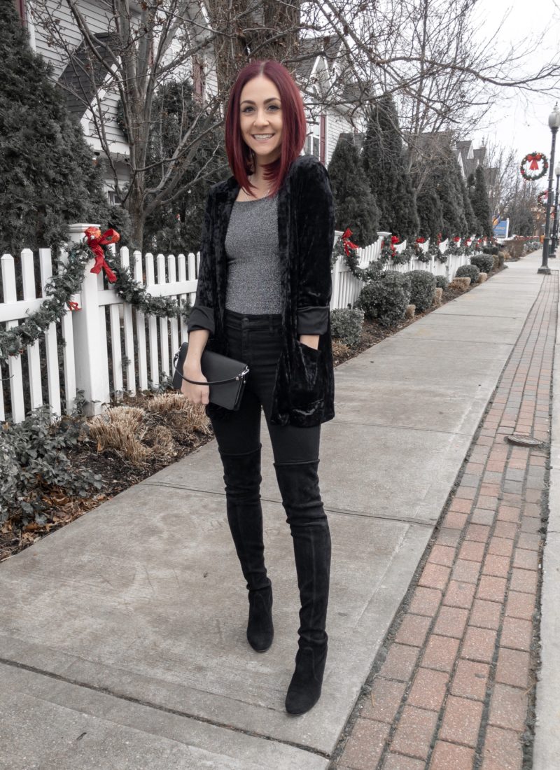holiday outfit andsimplethings velvet